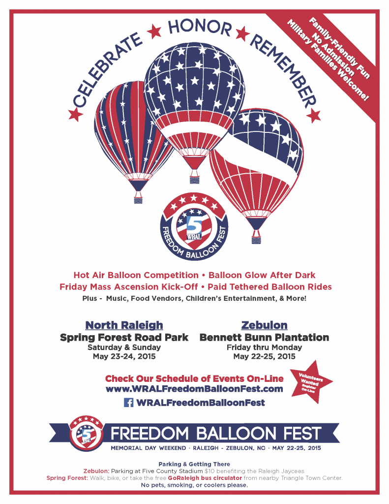 Freedom Balloon Festival @ Bennett Bunn Plantation in Zebulon | Zebulon | North Carolina | United States